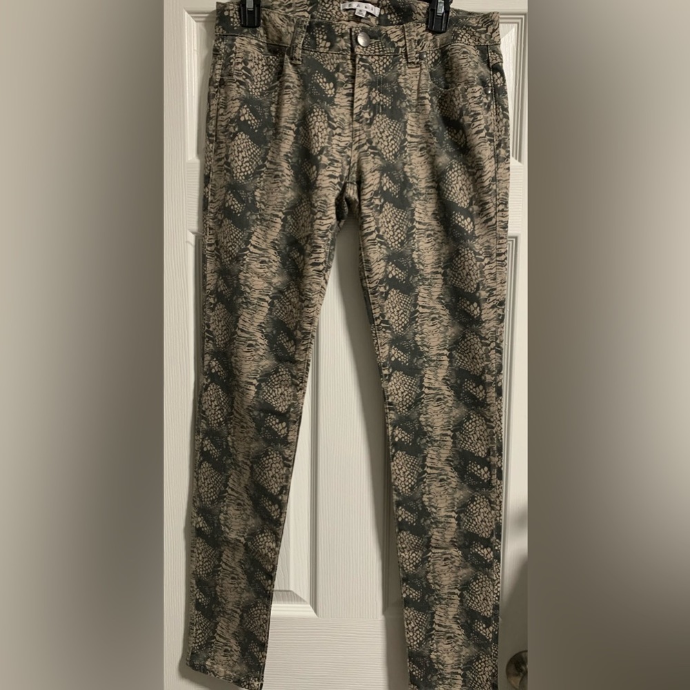 Cabi Snakeskin Skinny Jeans